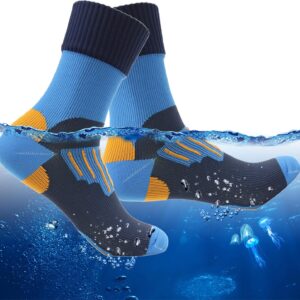 RANDY SUN Waterproof Socks, Unisex Hiking Wading Trail Running Kayaking Crew Socks
